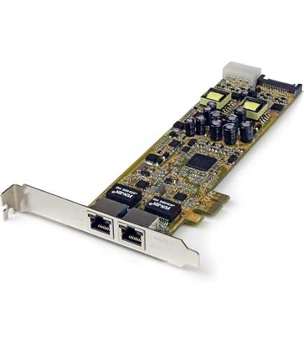 Amazon.com: StarTech Dual Port PCI Express Gigabit Ethernet